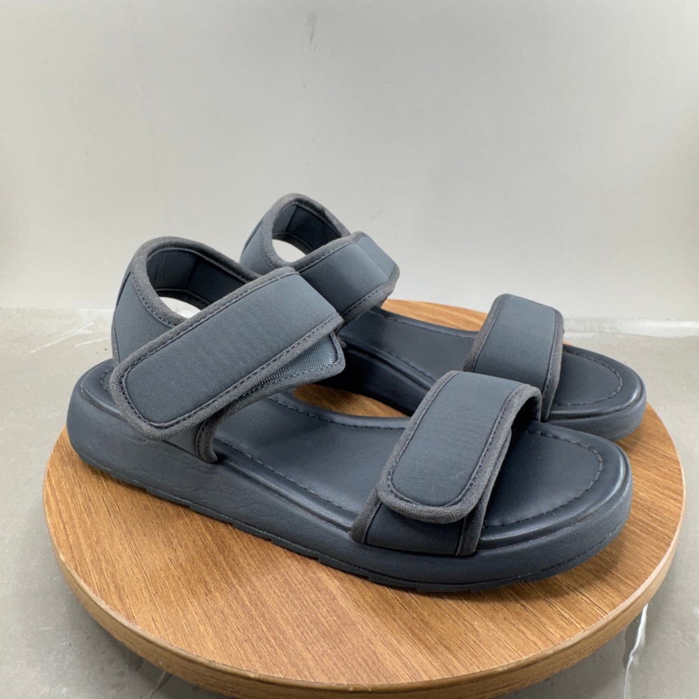 TWOOBS The OG Sandals Womens 38 7 7.5 Gray Platform Minimalist Vegan Strappy